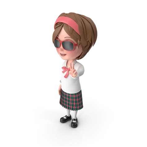 Cartoon Girl Wearing Sunglasses Png Images And Psds For Download Pixelsquid S112029682