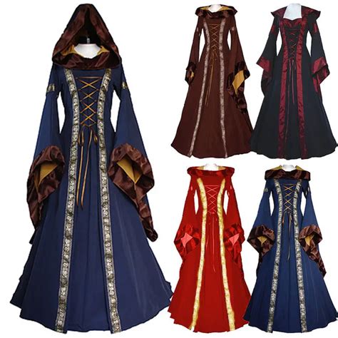 New Queen Renaissance Costume Medieval Maiden Fancy Cosplay Adult Ankle