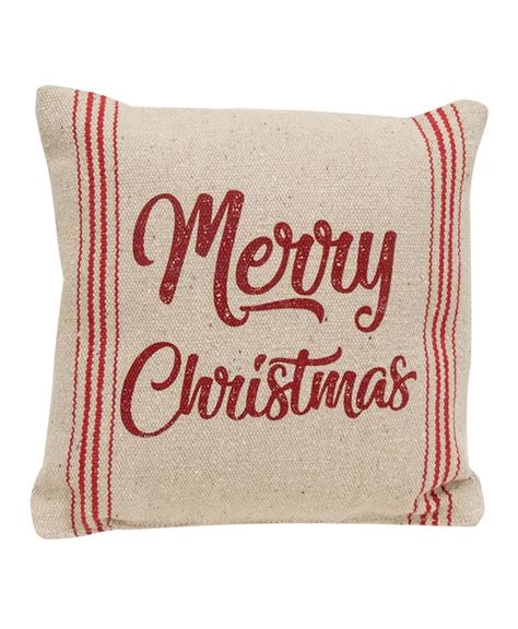 Col House Designs Wholesale Merry Christmas Red Striped Pillow