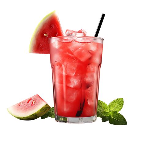 Glass Of Watermelon Juice Perfect For Drink Catalog Ai Generated