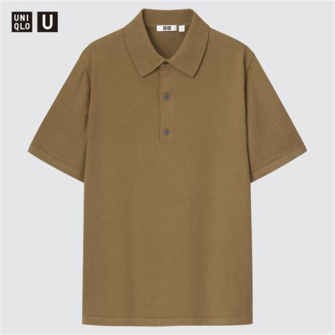 U Knitted Short Sleeve Polo Shirt Uniqlo Us