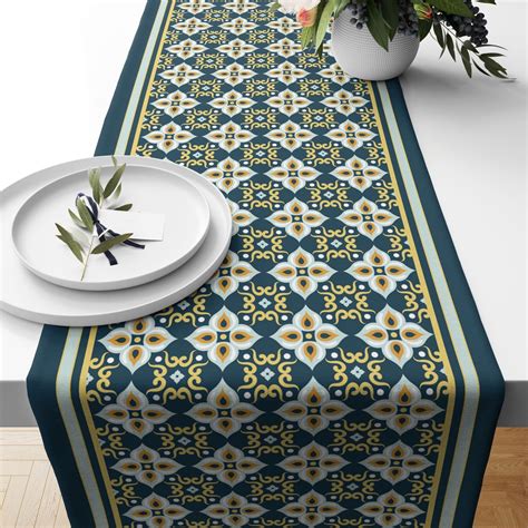 Jual TABLE RUNNER TAPLAK MEJA PRINT MOTIF TURKISH TURKEY PATTERN