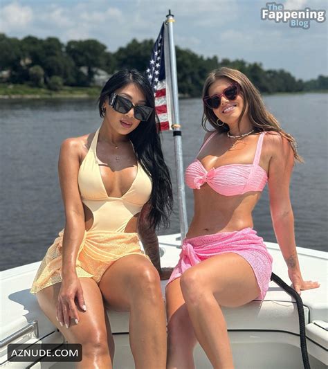 Chelsea Chanel Dudley Sexy Shows Off Her Stunning Body Wearing A Hot Pink Bikini On A Yacht At A