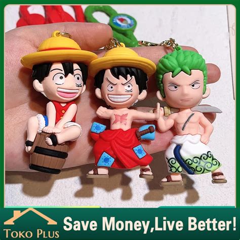 Jual Gantungan Kunci Luffy One Piece STAMPEDE Karet Action Figure Luffy