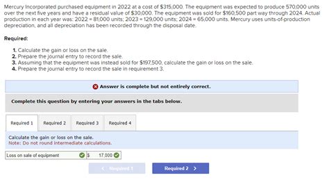 Solved Mercury Incorporated Purchased Equipment In At A Chegg