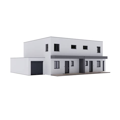 3D Duplex Haus 18758428 PNG