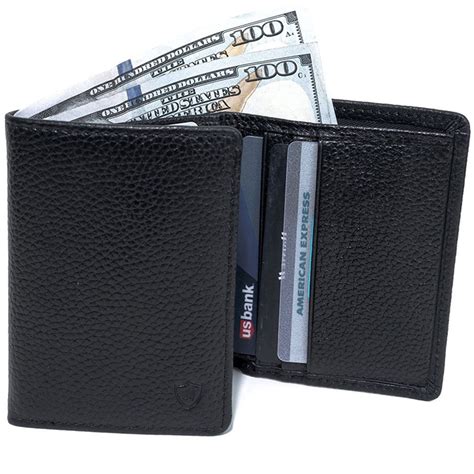 Rfid Mens Security Wallet Premium Top Grain Leather Rfid Blocking