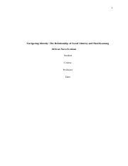 Social Justice Diversity And Oppression Portfolio Project Edited Docx