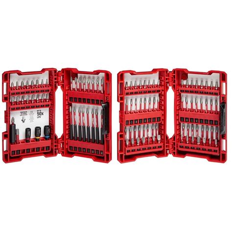 Milwaukee Tool Shockwave Impact Driver Bit Set 100 Piece The Home