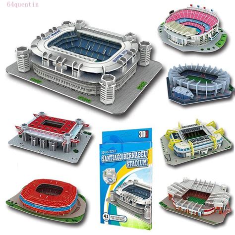 Jual Quentin D Football Stadium Puzzle Merakit Kertas Miniatur