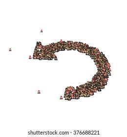 Reverse Arrow Symbol Glyph Out Tiny Stock Illustration 376688221 | Shutterstock