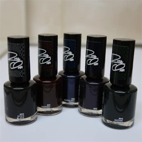 Nail Polish Rimmel Rita Ora Shades Of Black Dark Dwelling