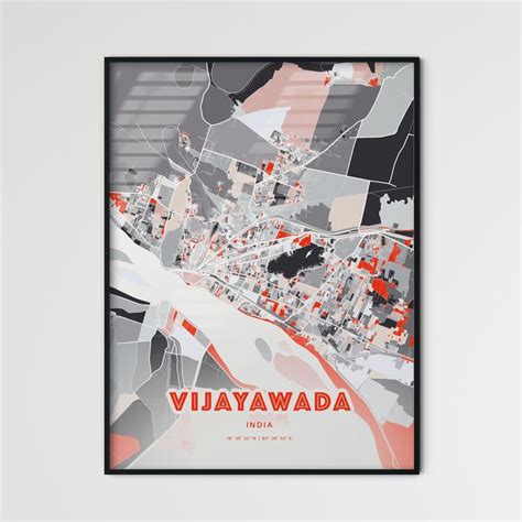 Colorful VIJAYAWADA INDIA Fine Art Print by HEBSTREIT | City posters ...