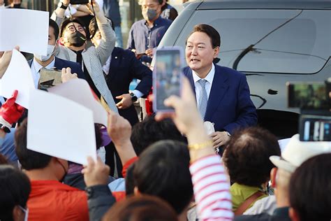 포토 윤석열 당선인 포항 동해안대교 건설 현장 방문