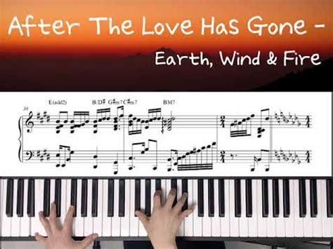 After The Love Has Gone Earth Wind Fire David Foster Piano Cover