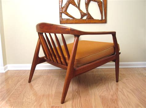 Danish Modern Walnut Lounge Chair Milo Baughman By Objectofbeauty