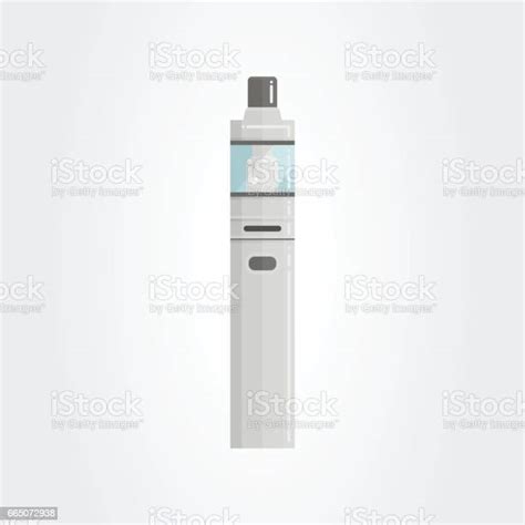 Colored Flat Vaping Device Part Of Big Set 02 Stock Illustration