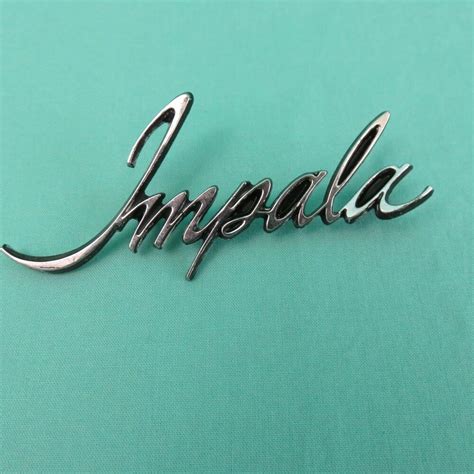 Chevy Impala Emblem 9837199 Gm Chrome Black Metal Chevrolet Emblem