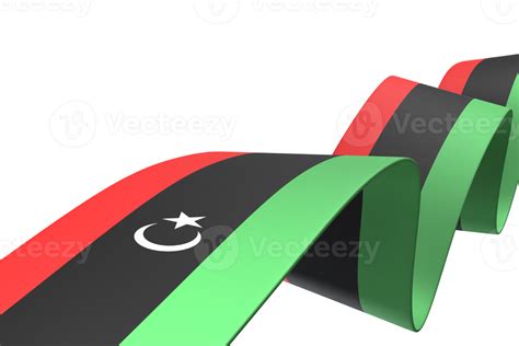 Libya Flag Design National Independence Day Banner Element Transparent