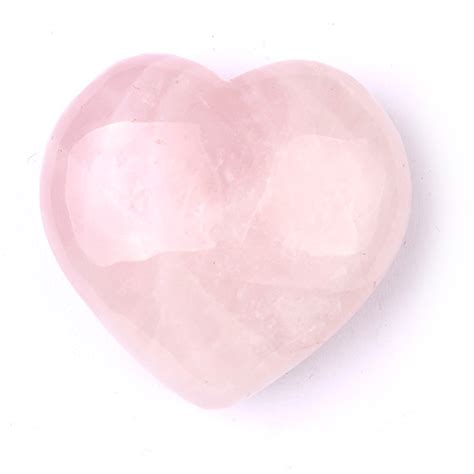 Pink Prayosha Crystals Rose Quartz Puffy Heart For Healing At Rs