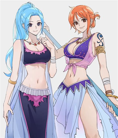 nami and nefertari vivi (one piece) drawn by 41097772s | Danbooru