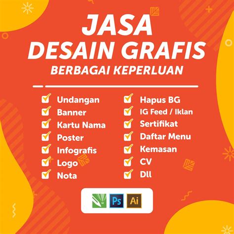 Jual Jasa Desain Grafis Poster Spanduk Banner Daftar Menu Cv