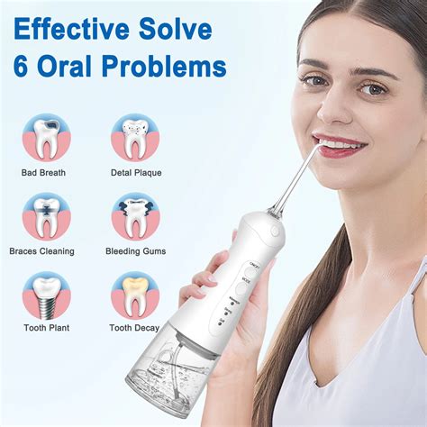 2024 Oem Portable Cordless Electric Water Pressure Retractable Water Flosser Teeth Cleaning Oral