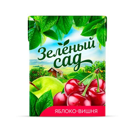 Нектар "Зелёный сад" яблочно-вишневый 0,2л заказать и забрать в любом ...