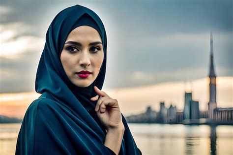 Premium Photo A Beautiful Asian Muslim Woman Wearing Hijab