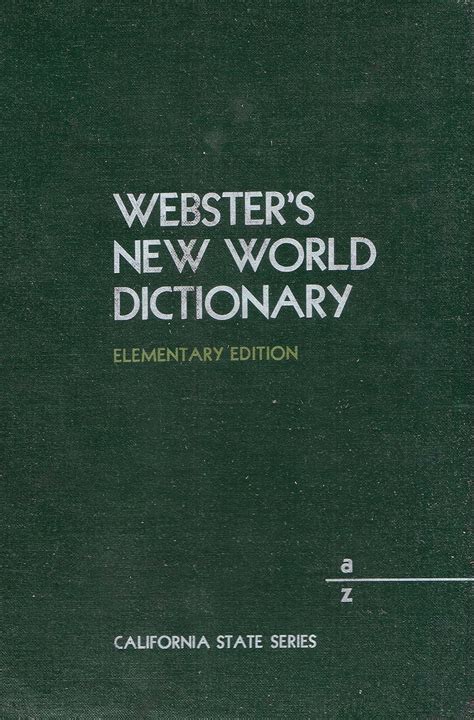 Webster S New World Dictionary By David B Guralnik