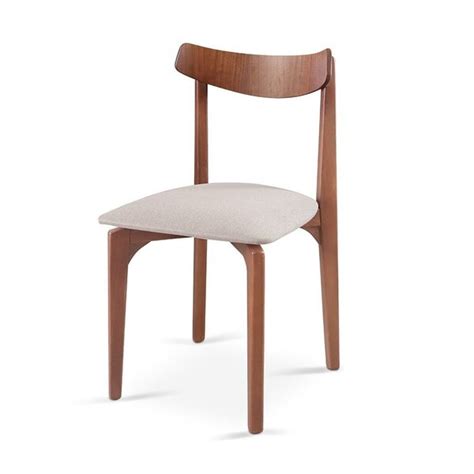 Cadeira Mesa De Jantar Aurora Madeira Linho Nude Leroy Merlin