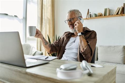 A Mature Gay Man With Grey Stock Photo Image Of Mature