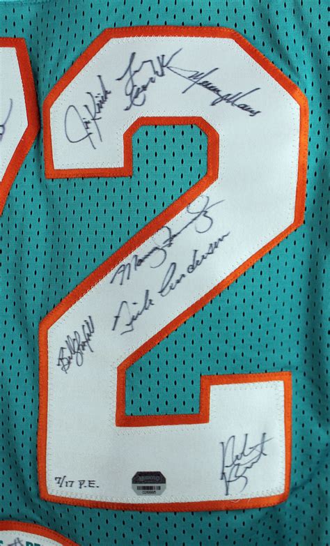 Lot Detail 1972 Dolphins Team Signed Perfect Season Jersey W