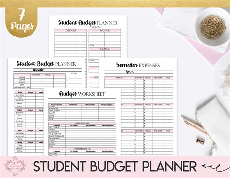 student budget worksheet db excelcom