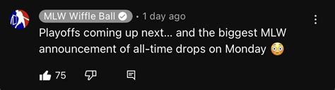 “The biggest MLW announcement of all-time drops on Monday”…what could it be? : r/mlwwiffleball