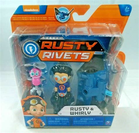 Nickelodeon Rusty Rivets Build Me Rivet System Spin Master Rusty And Whirly Action Figures