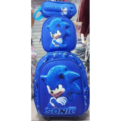 Mochila Rodinha Sonic Kit Black Friday Pontofrio