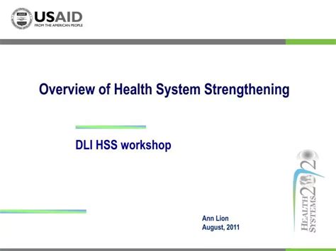 PPT - Overview of Health System Strengthening PowerPoint Presentation ...