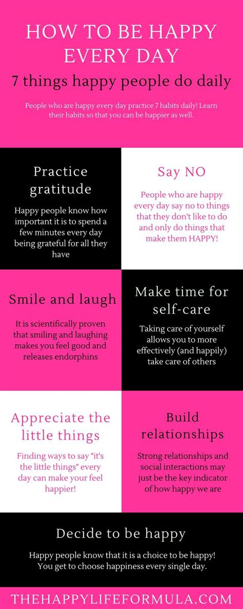 How To Be Happy Every Day 7 Things Happy People Do Daily • The Happy