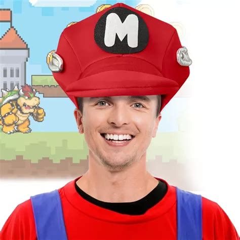 Gorro Espuma Super Mario Bros Adulto Rojo Sombrero Disfraz