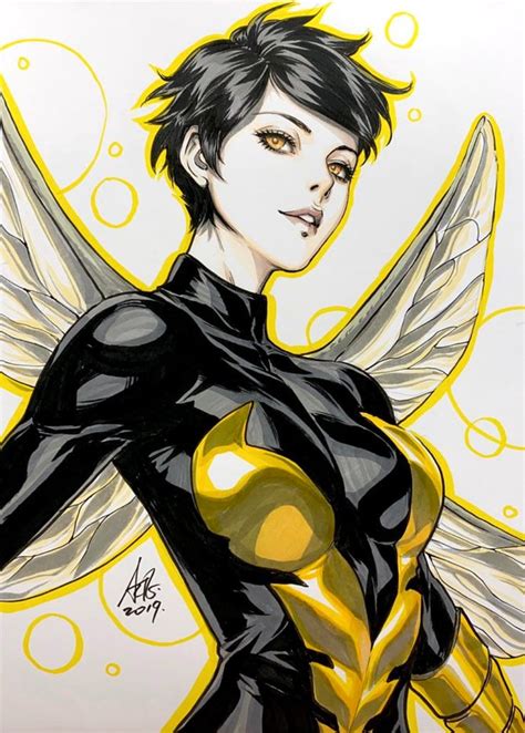 Wasp By Artgerm Stanley Lau Marvel Superhero Posters Marvel Art Concept Art Characters