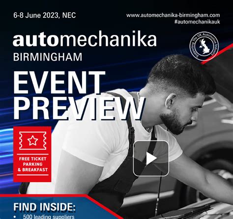 Automechanika Birmingham Release Event Preview The Garage And Mot