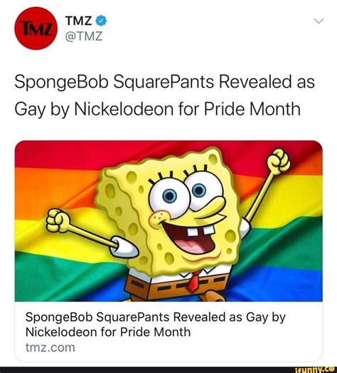 Gay By Nickelodeon For Pride Month SpongeBob SquarePants Revealed As