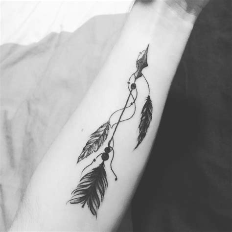 Feather Arrow Tattoo 1 Arrow Tattoos Arrow Tattoos For Women