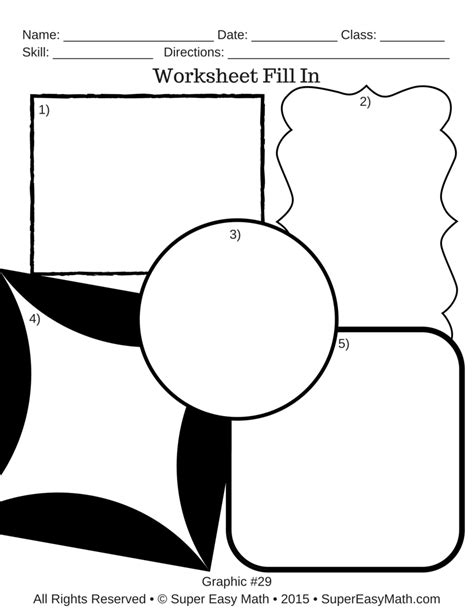 Character Graphic Organizer Printables