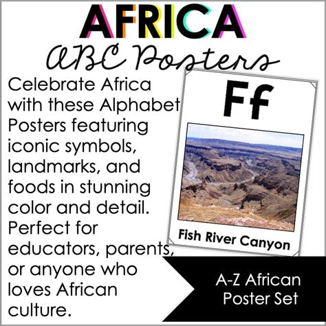 African Alphabet A to Z Poster Set – Teacher Jeanell