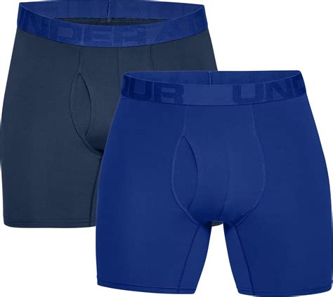 Under Armour Synthetic Tech Mesh 6 Boxer Briefs 2 Pack In Blue For Men Lyst