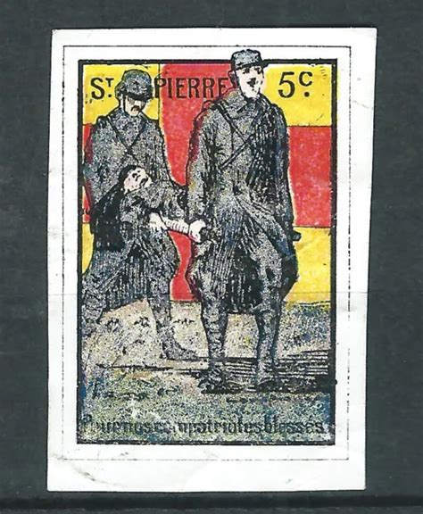 Vignette Delandre Croix Rouge France St Pierre Et Miquelon Red Cross