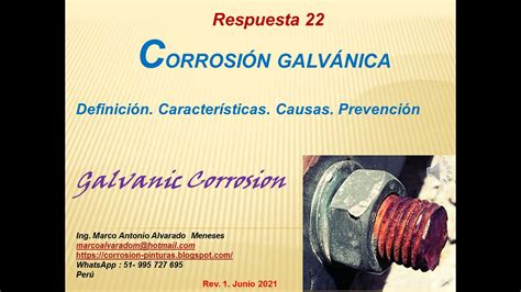 R 22 Corrosión Galvánica Definición Causas y Prevención Suscribete