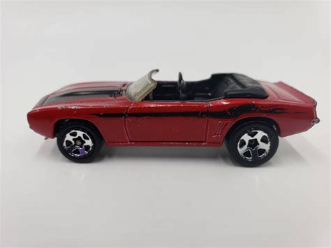Hot Wheels Chevy Camaro Convertible Dark Red Etsy